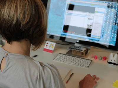 a screen share during a remote moderated test